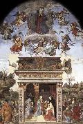 Filippino Lippi Assumption and Annunciation oil on canvas
